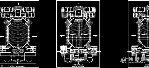 露天剧场平面图
