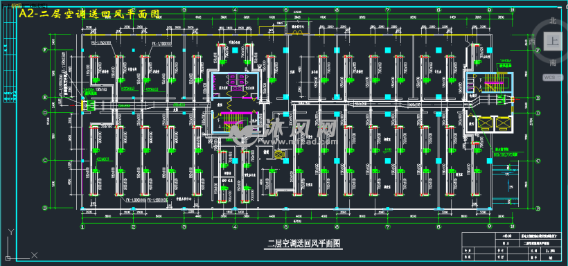 a2-二层空调送回风平面图a2-冷冻站系统轴测图a2-冷冻站系统原理图a2