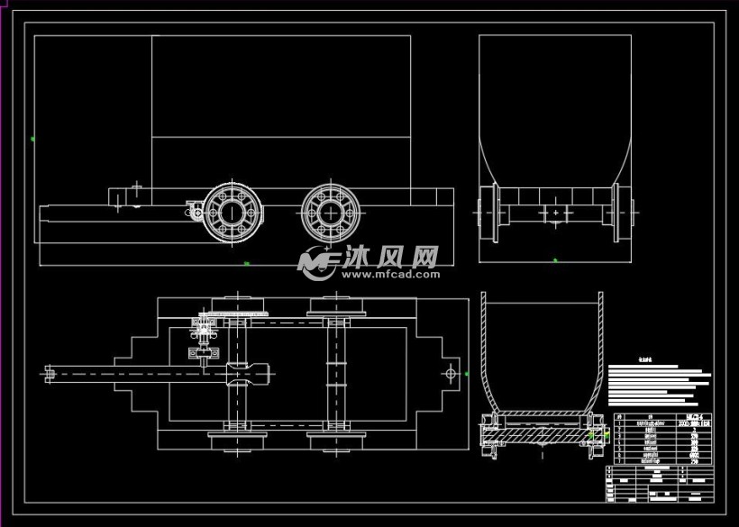单向挂钩式超速制动矿车设计- 设计方案图纸 - 沐风网