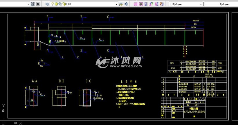 31米跨度型不同位置的斷面立面製作尺寸及參數用料明細圖紙參數圖紙id