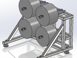 铁皮卷料放料架