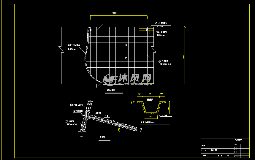 某山体围护工程边坡设计cad施工图纸