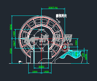 35x13m水泥磨机总装图