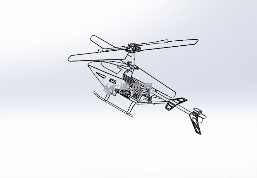 钢筋混凝土直升机 - 航空航天图纸 - 沐风网