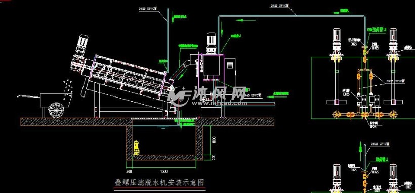 100噸天mbr一體化汙水處理設備- 環保圖紙 - 沐風網