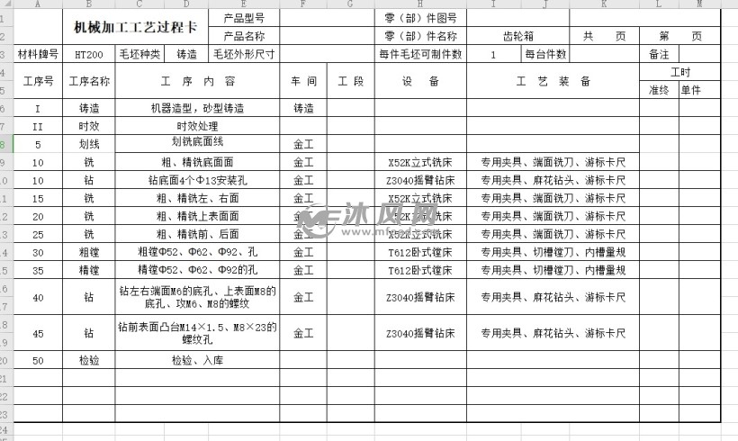 齒輪箱的鏜Φ52孔夾具設計及加工工藝裝備