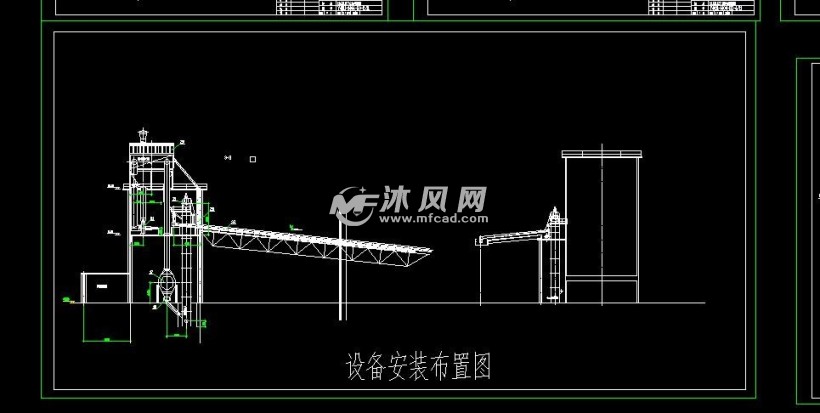 碼頭卸船裝粉煤工作設備佈置