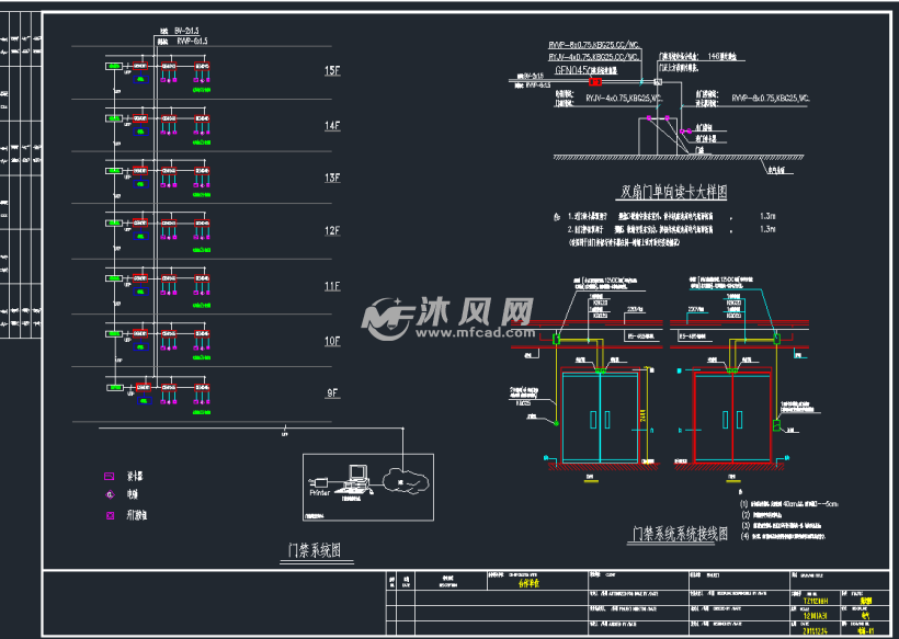 國家質檢中心實驗室電器圖紙(含門禁系統)