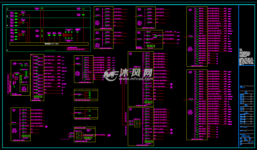 幼兒園電氣施工圖紙