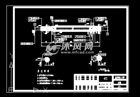 輥子心軸零件圖