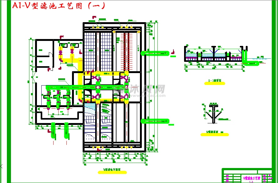 供水規模為6 萬t∕d給水工程初步設計- 設計方案圖紙 - 沐風網