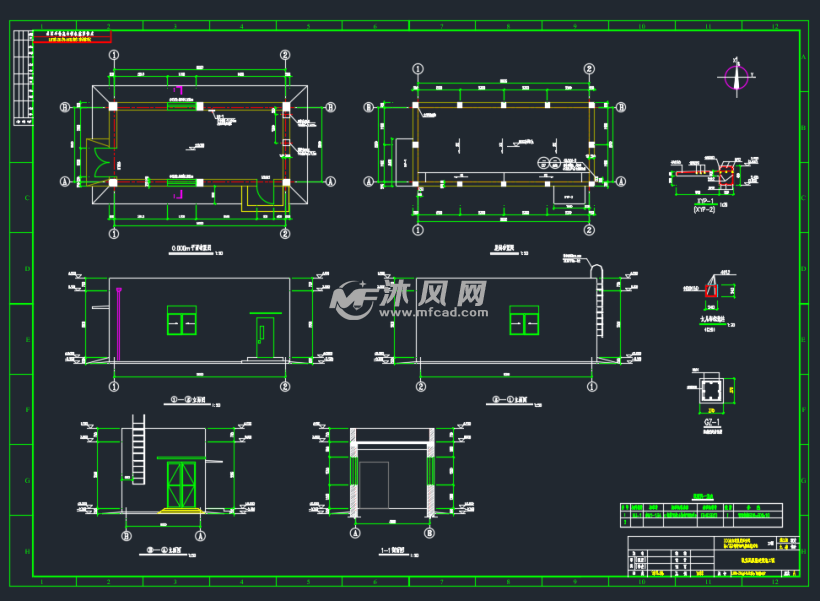 3x75t锅炉湿法脱硫氧化风机房- 环保图纸 - 沐风网