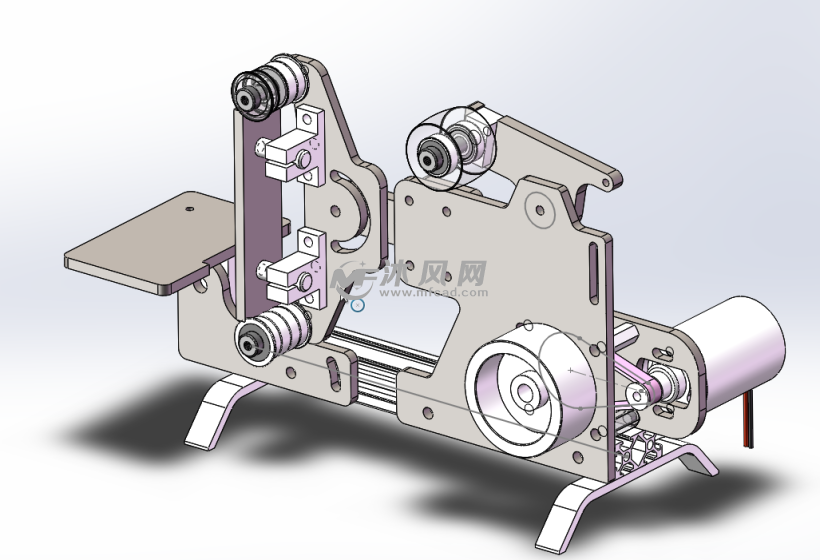 简易制作 砂带机 - 机械加工图纸 - 沐风网