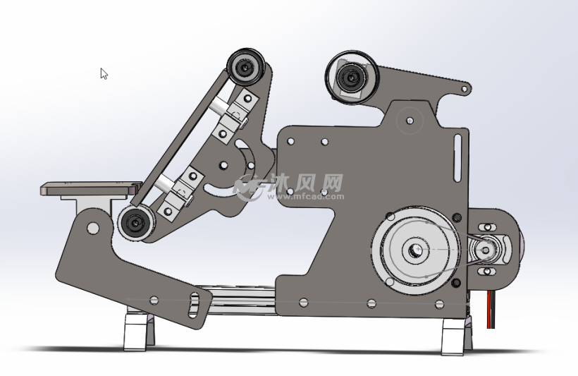 简易制作 砂带机 - 机械加工图纸 - 沐风网