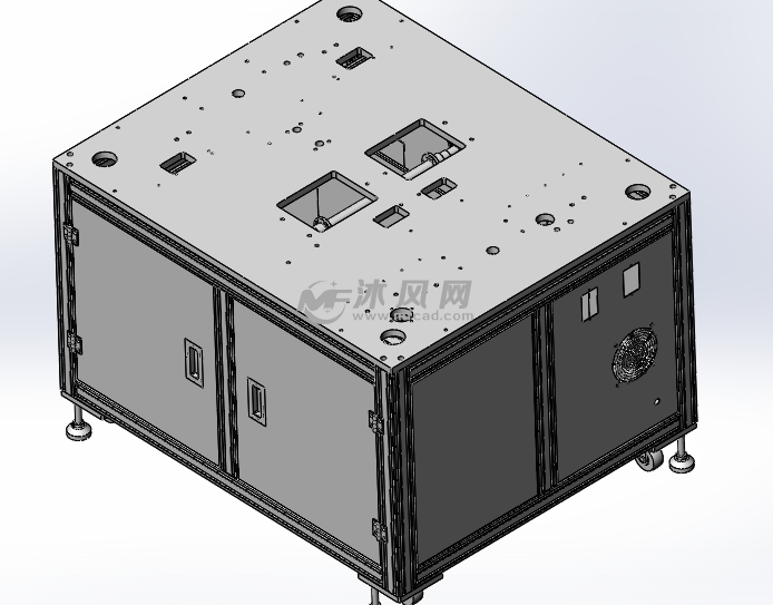 视觉检测设备铝型材机架设计