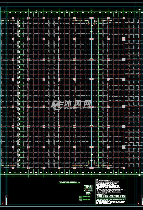 模板及板配筋平面图