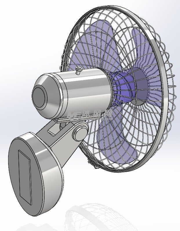 电风扇模型sw图