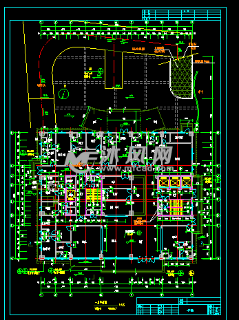 一层平面图本图纸为:[湖南]某怀化某中医院门诊综合楼全套建筑施工图