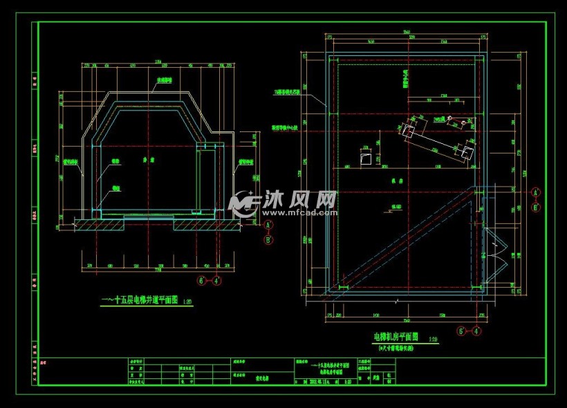 一套钢结构观光电梯图纸