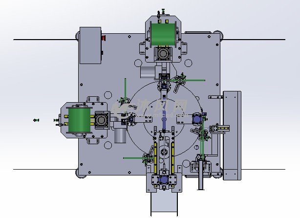 自动绕线机step - 电子产品制造设备图纸 - 沐风网