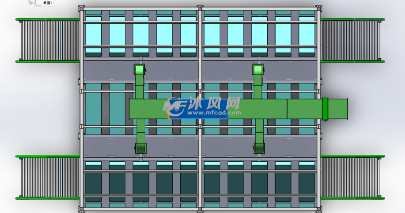 汽车涂装设备面漆audit工位三维