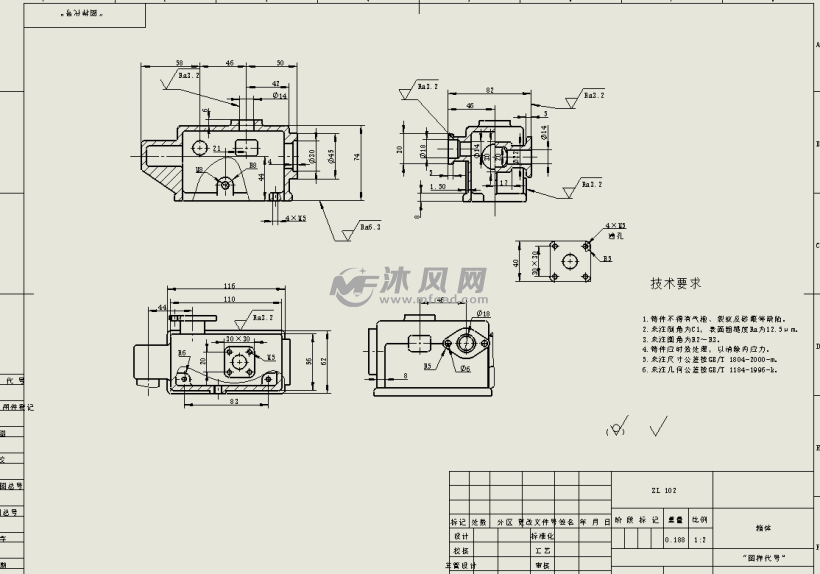 箱体solidworks- 钣金图纸 - 沐风网