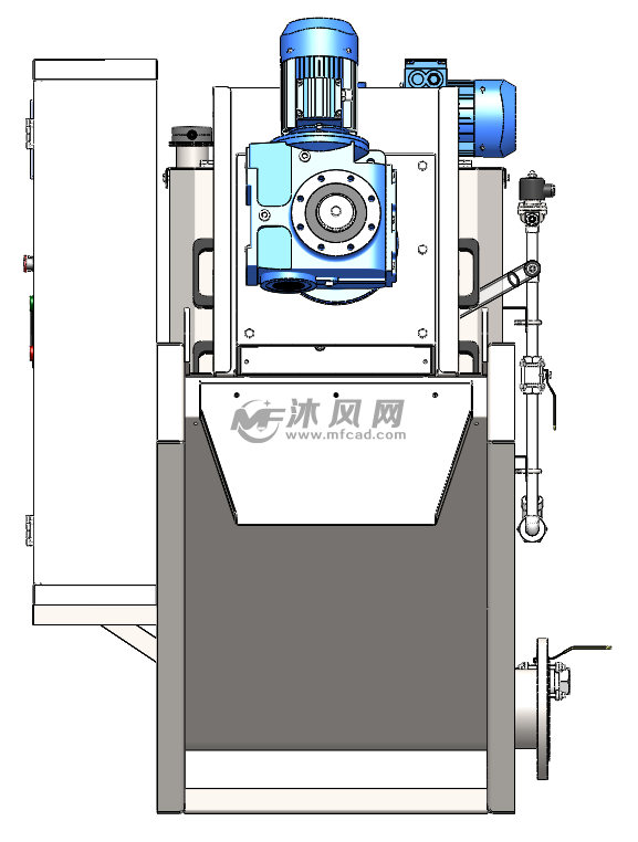 dl301叠螺污泥脱水机三维建模