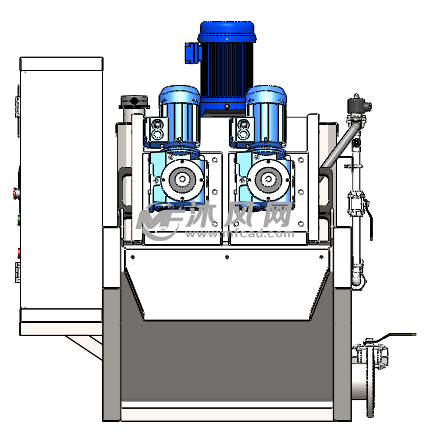 dl301叠螺污泥脱水机三维建模