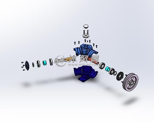 120型减速机爆炸视图