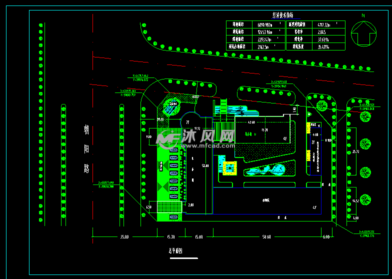 某6层框架设计院办公楼建筑设计方案图