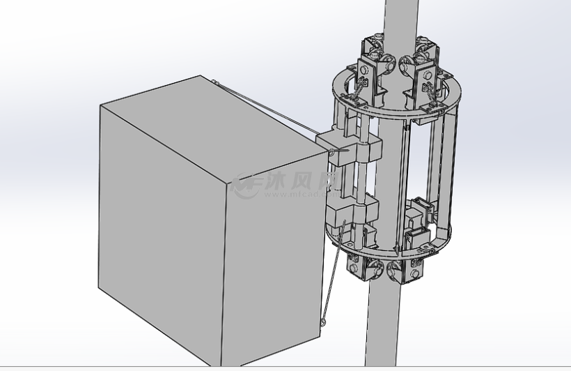 钢丝绳自动爬行机器人