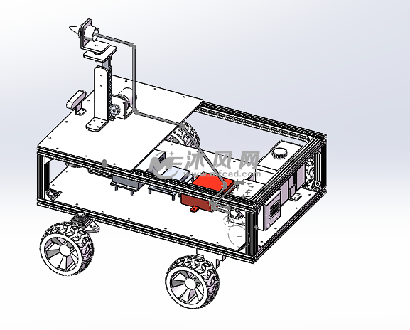 轮胎式消毒防疫机器人设计