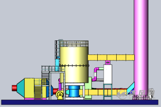沸石转轮加旋转式rto设计图-换热压力容器图纸-沐风网