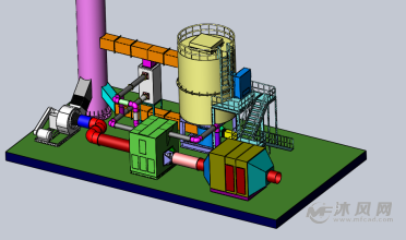 沸石转轮加旋转式rto设计图-换热压力容器图纸-沐风网