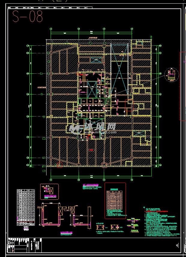 16层钢混高层建筑屋面改造加固工程施工图- 结构图纸 - 沐风网