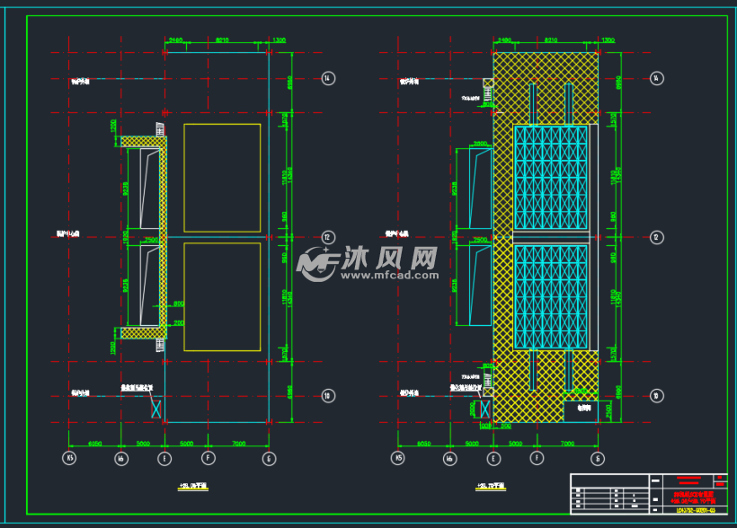 330mw機組scr脫硝工藝佈置圖 - 換熱/製冷空調設備圖紙 - 沐風網