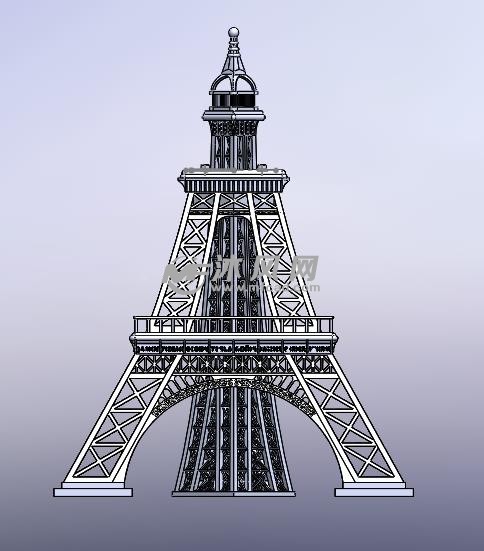 埃菲尔铁塔主视图