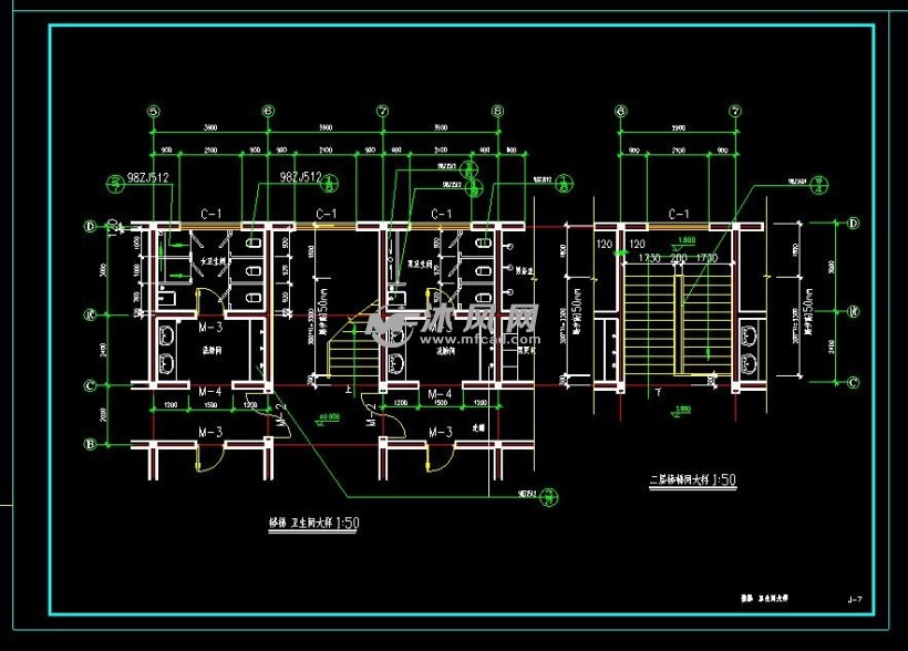 楼梯 卫生间大样