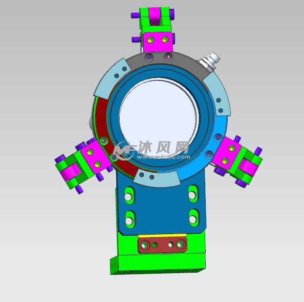 三爪定心机构设计