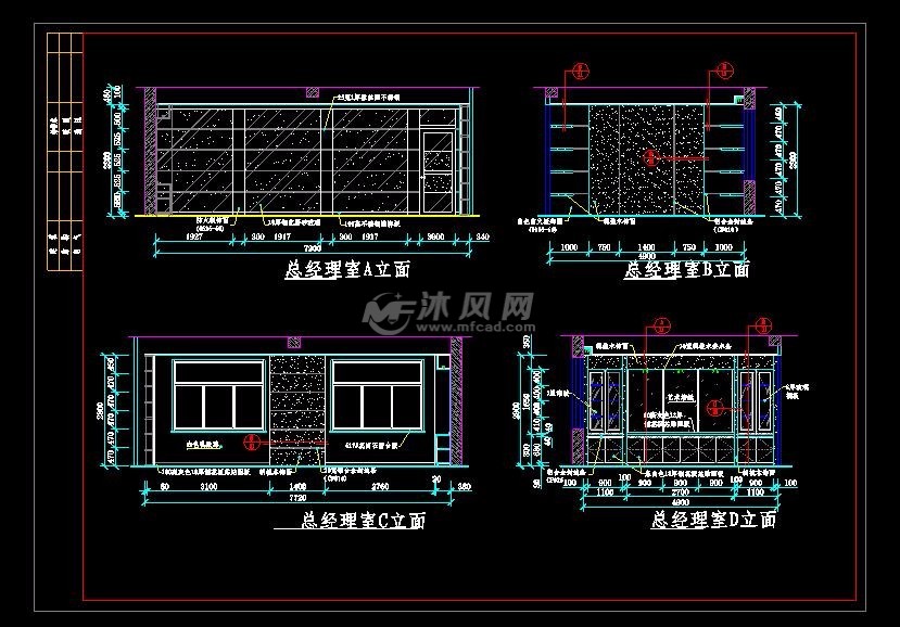 平面佈置圖 ,地面用材放樣圖 ,吊頂佈置圖,設計說明 ,立面圖 ,大淹技