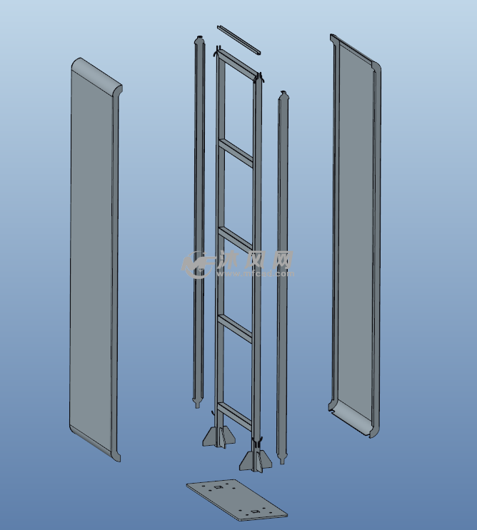 公交站站台指示牌钣金结构设计