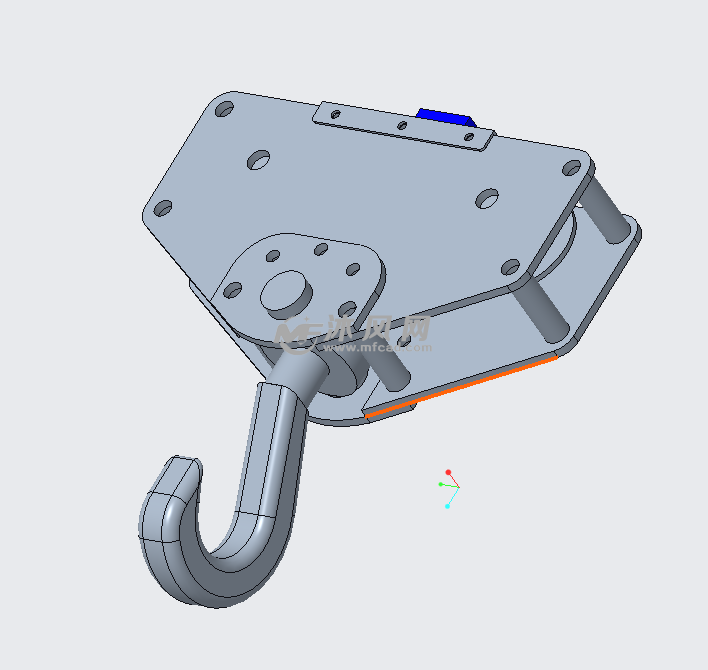 起重机吊钩3d设计