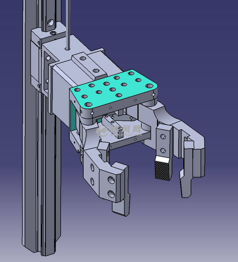 工业机器人机械臂总装图 - 机器人模型图纸 - 沐风网