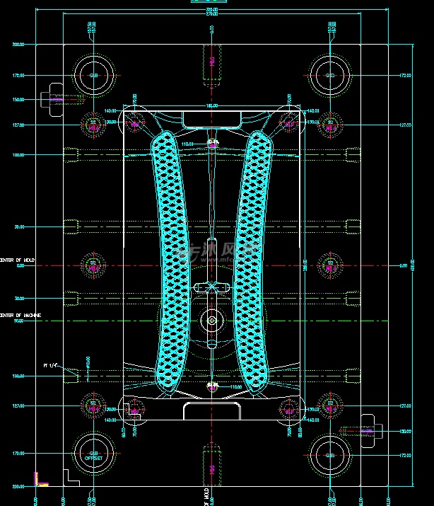 汽车装饰条模具设计图纸