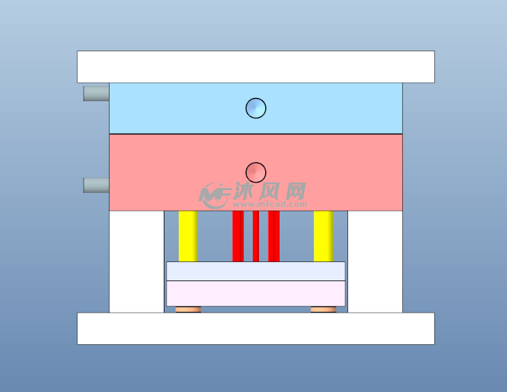 电表塑胶外壳封口盖两板模