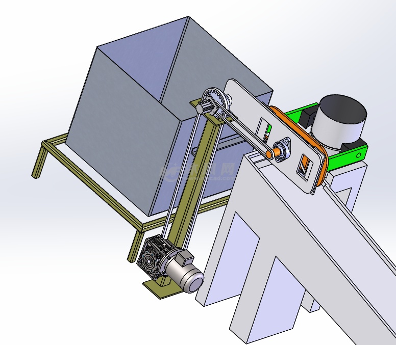 自动抱夹小桶翻转投料机构