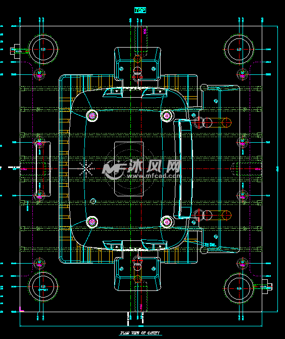 歡迎有需要的朋友下載參考.路由器後殼注塑模具整體視圖