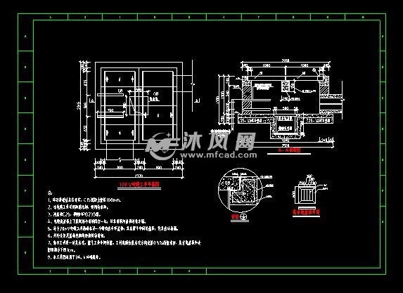 10kv電纜工井平面圖