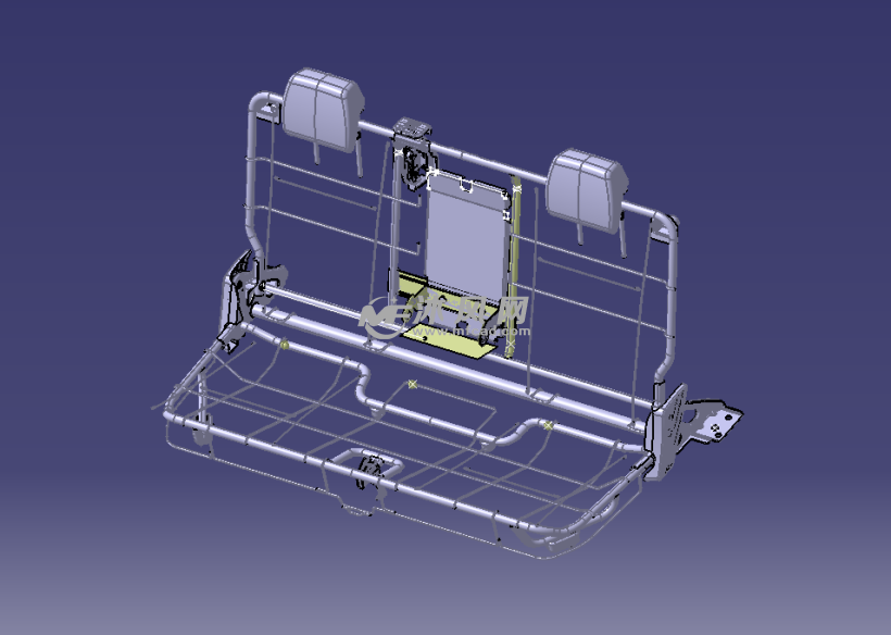 汽车后排座椅含骨架