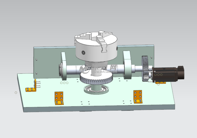 回转工作台建模